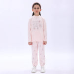 Light Pink Printed Pajama Set-2Pc for Girls Image