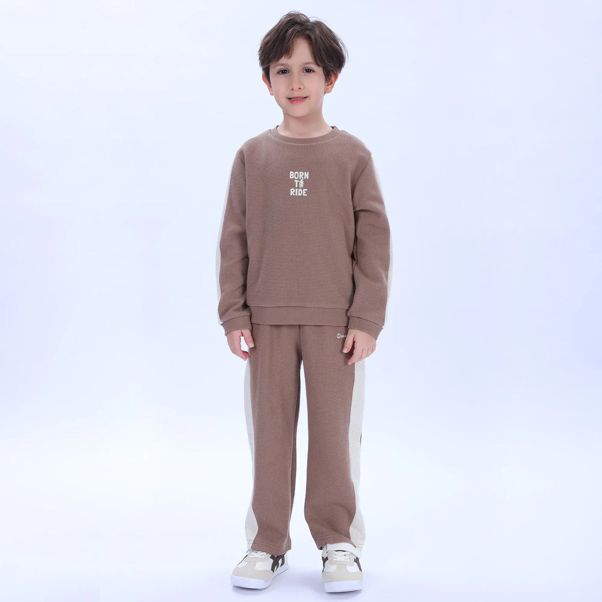 Light Coffee Pajama Set-2Pc for Boys Image