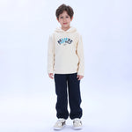 Beige Navy Printed Pajama Set-2Pc for Boys Image