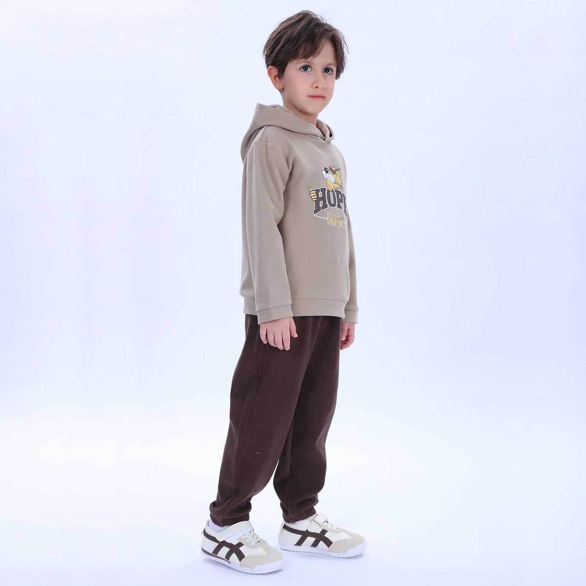 Khaki Coffee Pajama Set-2Pc for Boys Image