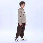 Khaki Coffee Pajama Set-2Pc for Boys Image