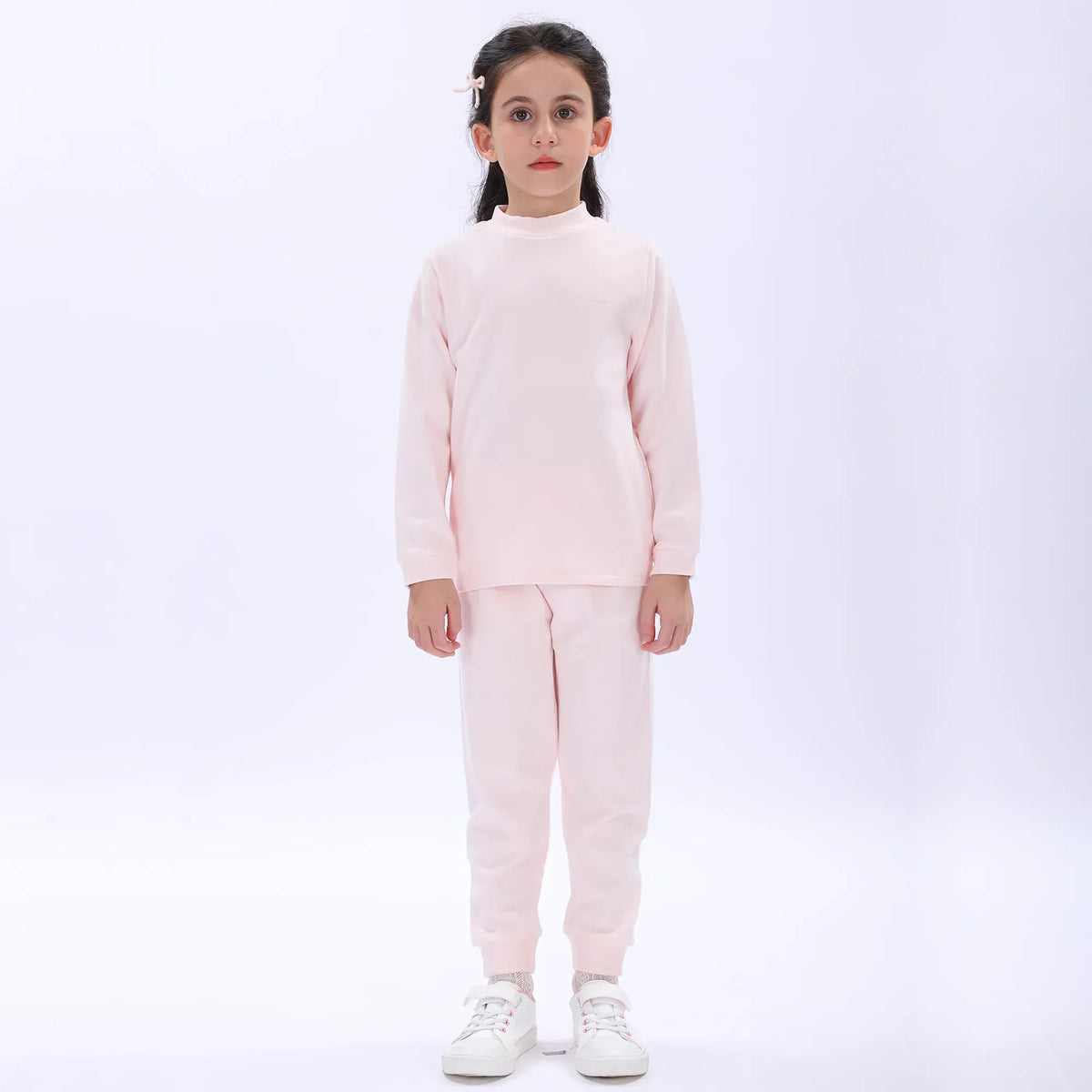 Pink Plain Thermal Set-2Pc for Girls Image