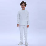 White Plain Thermal Set-2Pc for Boys Image
