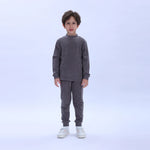 Dark Grey Plain Thermal Set-2Pc for Boys Image