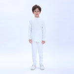 White Plain Thermal Set-2Pc for Boys Image