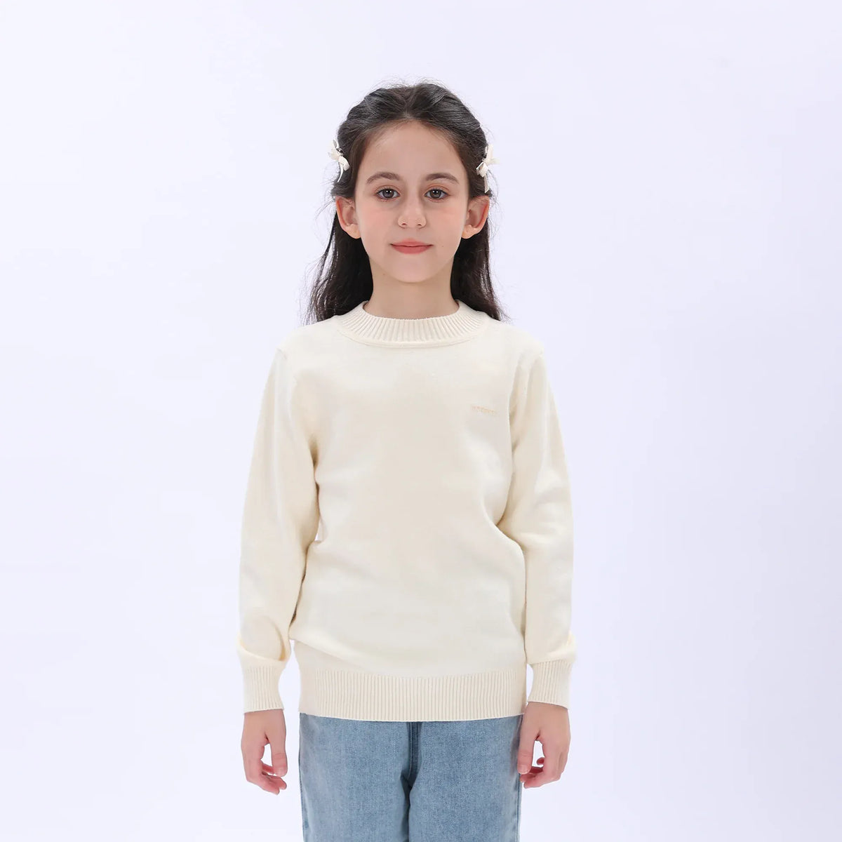 Casual Printed Sweater for Girls Image