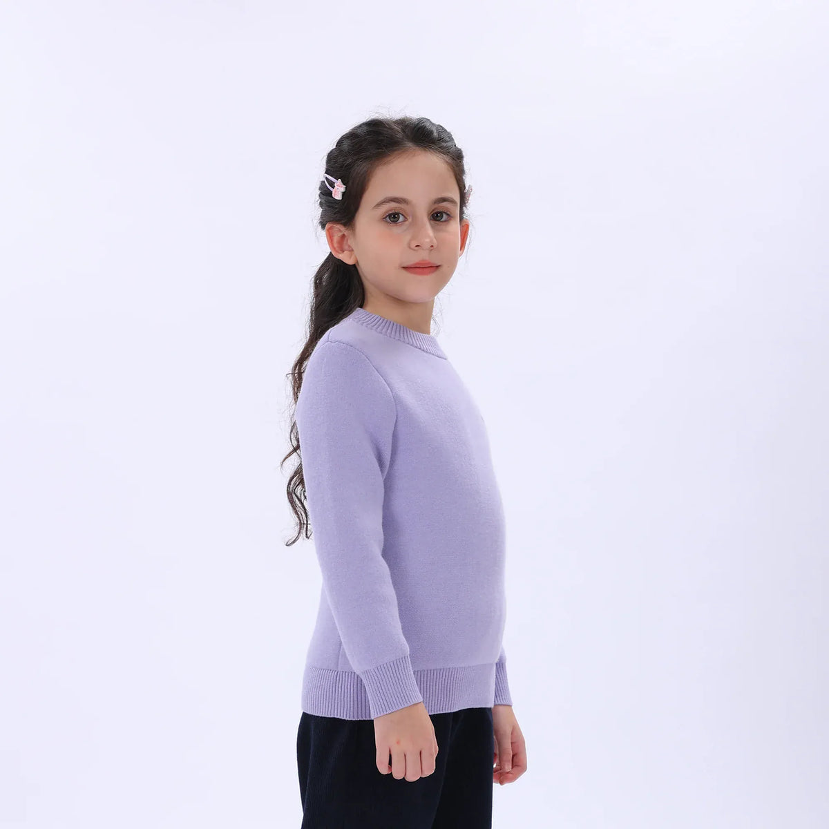 Casual Printed Sweater for Girls Image