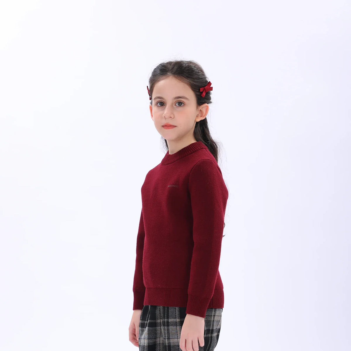 Casual Printed Sweater for Girls Image