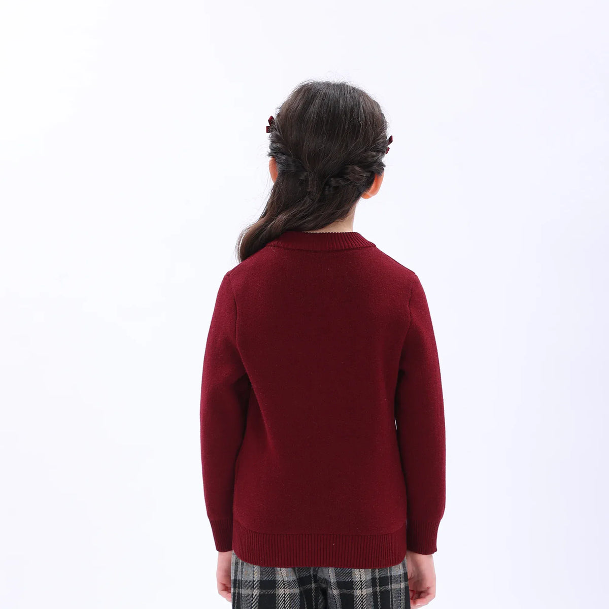 Casual Printed Sweater for Girls Image