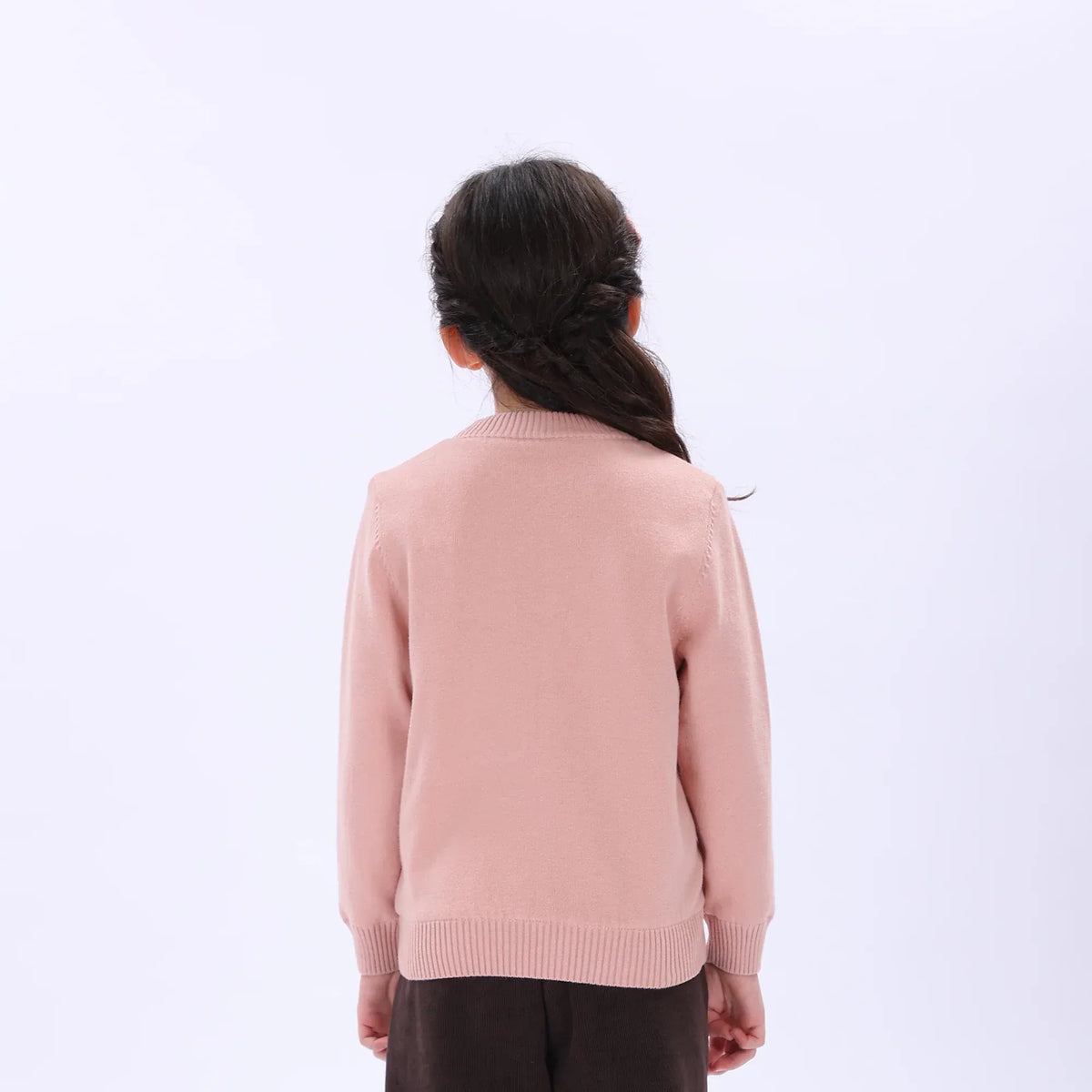 Casual Printed Sweater for Girls Image