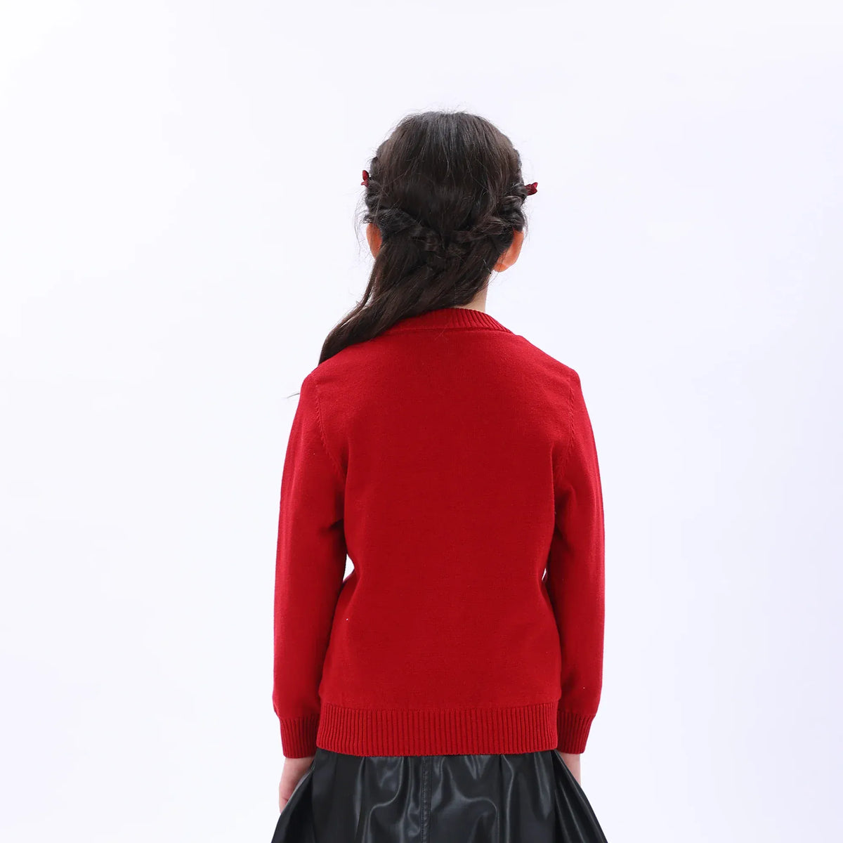 Casual Printed Sweater for Girls Image