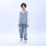 Casual Printed Waistcoat for Boys Image