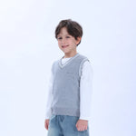 Casual Printed Waistcoat for Boys Image