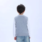 Casual Printed Waistcoat for Boys Image
