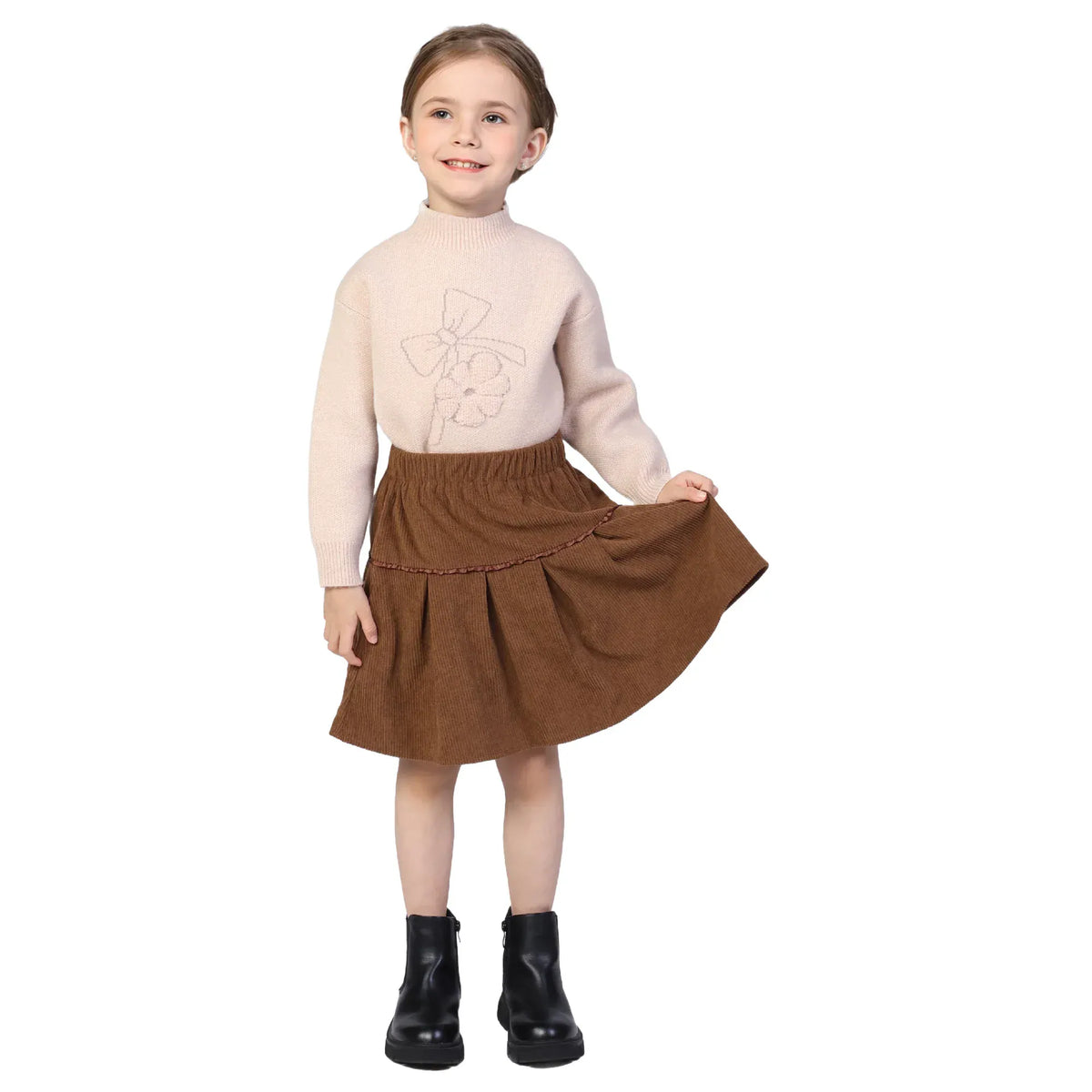 Plain Classic Skirt for Girls Image