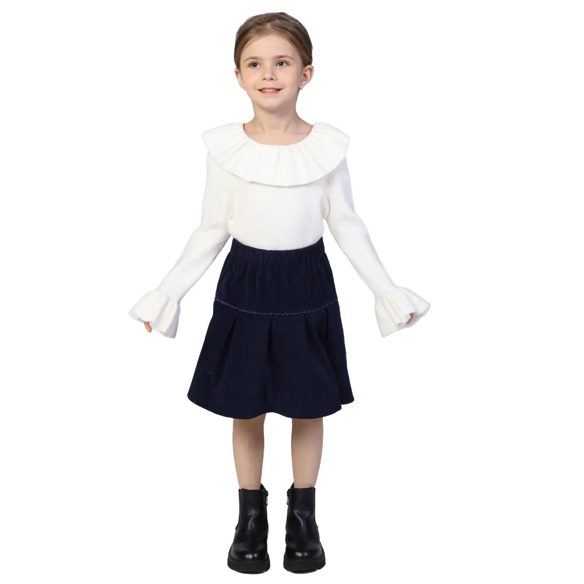 Plain Classic Skirt for Girls Image