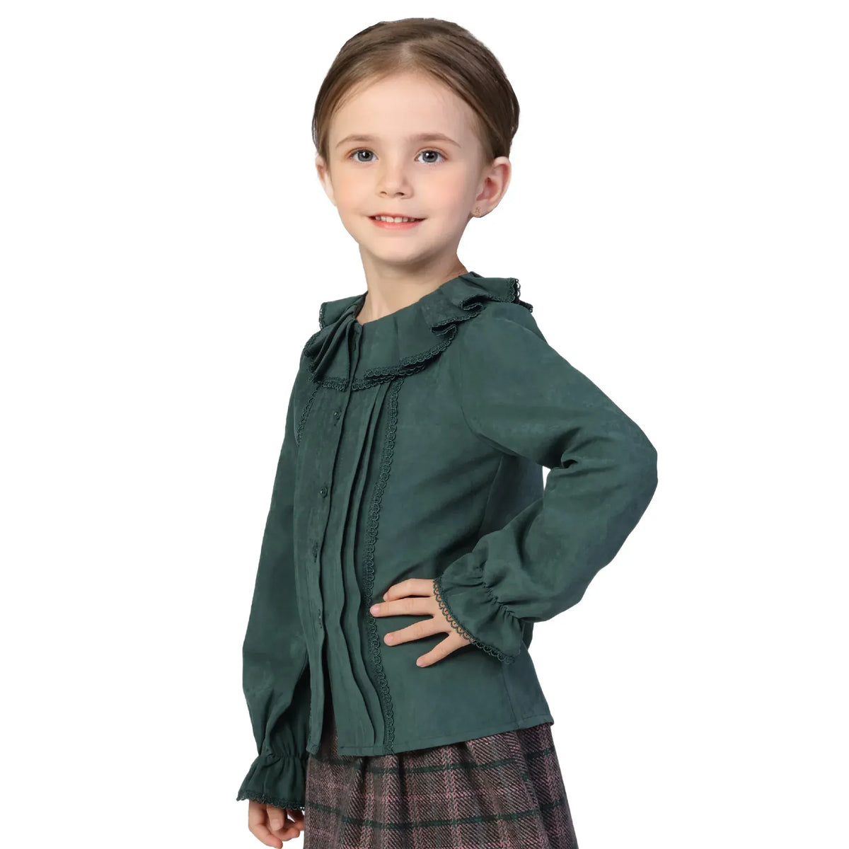 Plain Classic Shirt for Girls Image