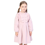 Solid Classic Dress for Girls Image
