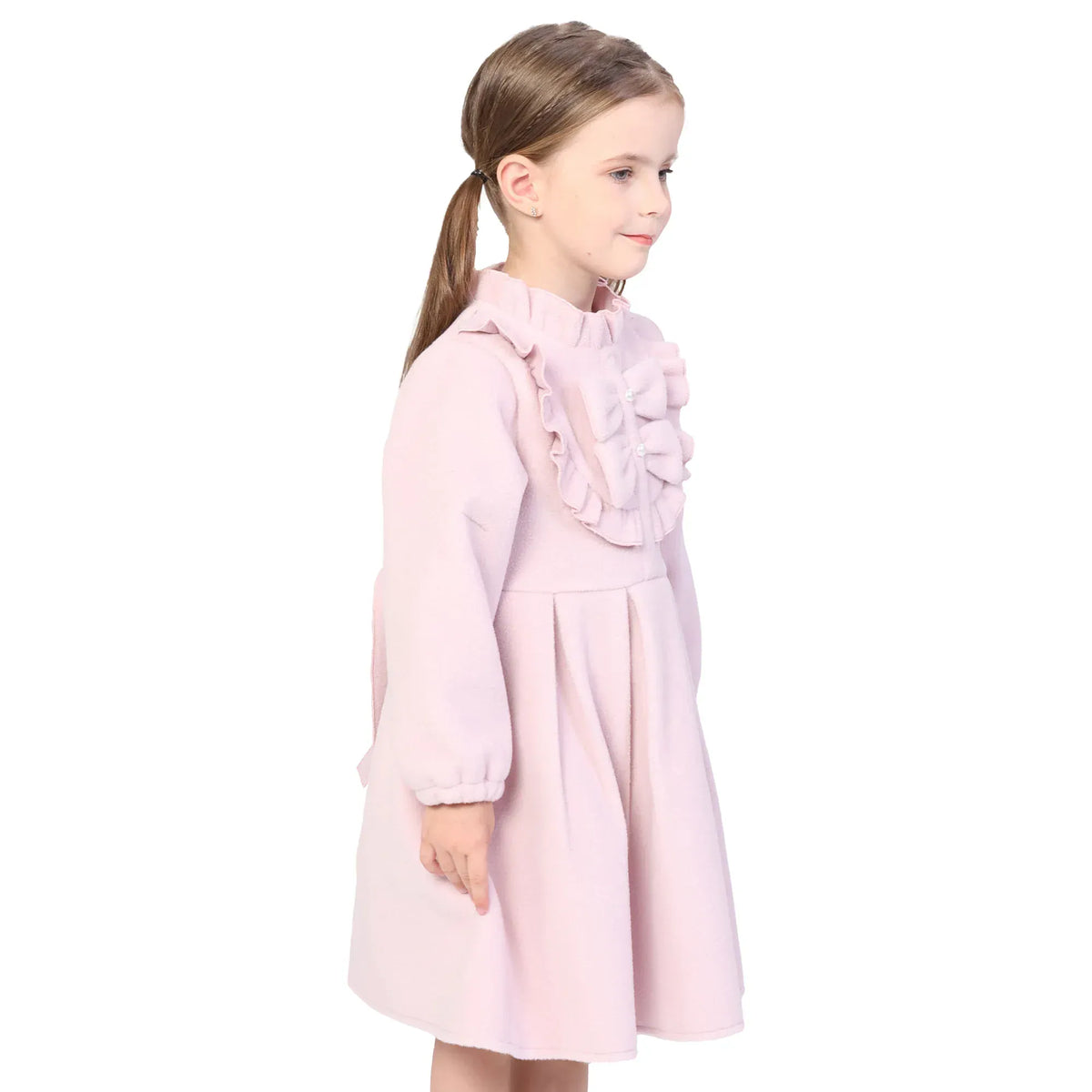 Solid Classic Dress for Girls Image
