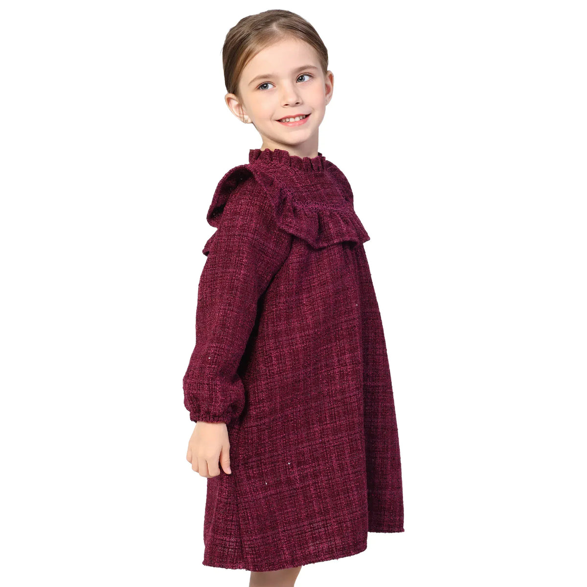 Checked Classic Dress for Girls Image