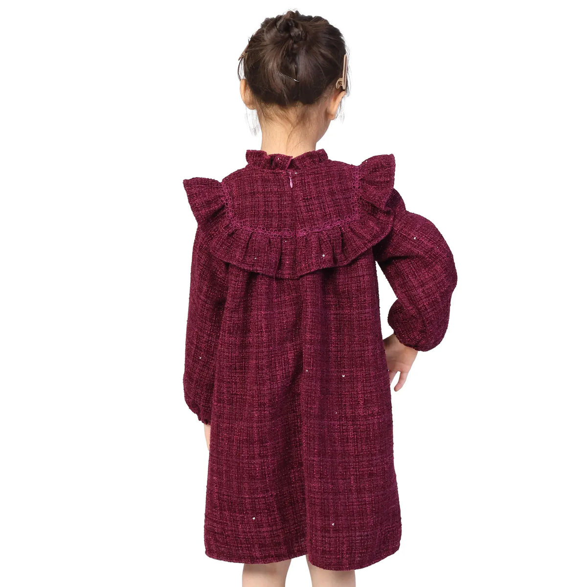 Checked Classic Dress for Girls Image