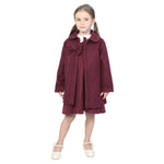 Maroon Solid Classic Jacket for Girls Image