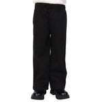 Black Plain Classic Pants for Girls Image