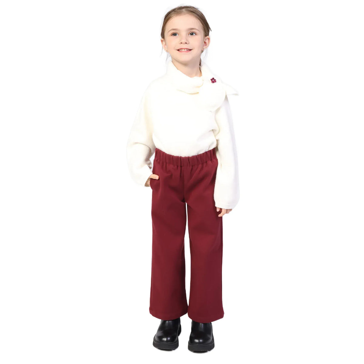 Plain Classic Pants for Girls Image