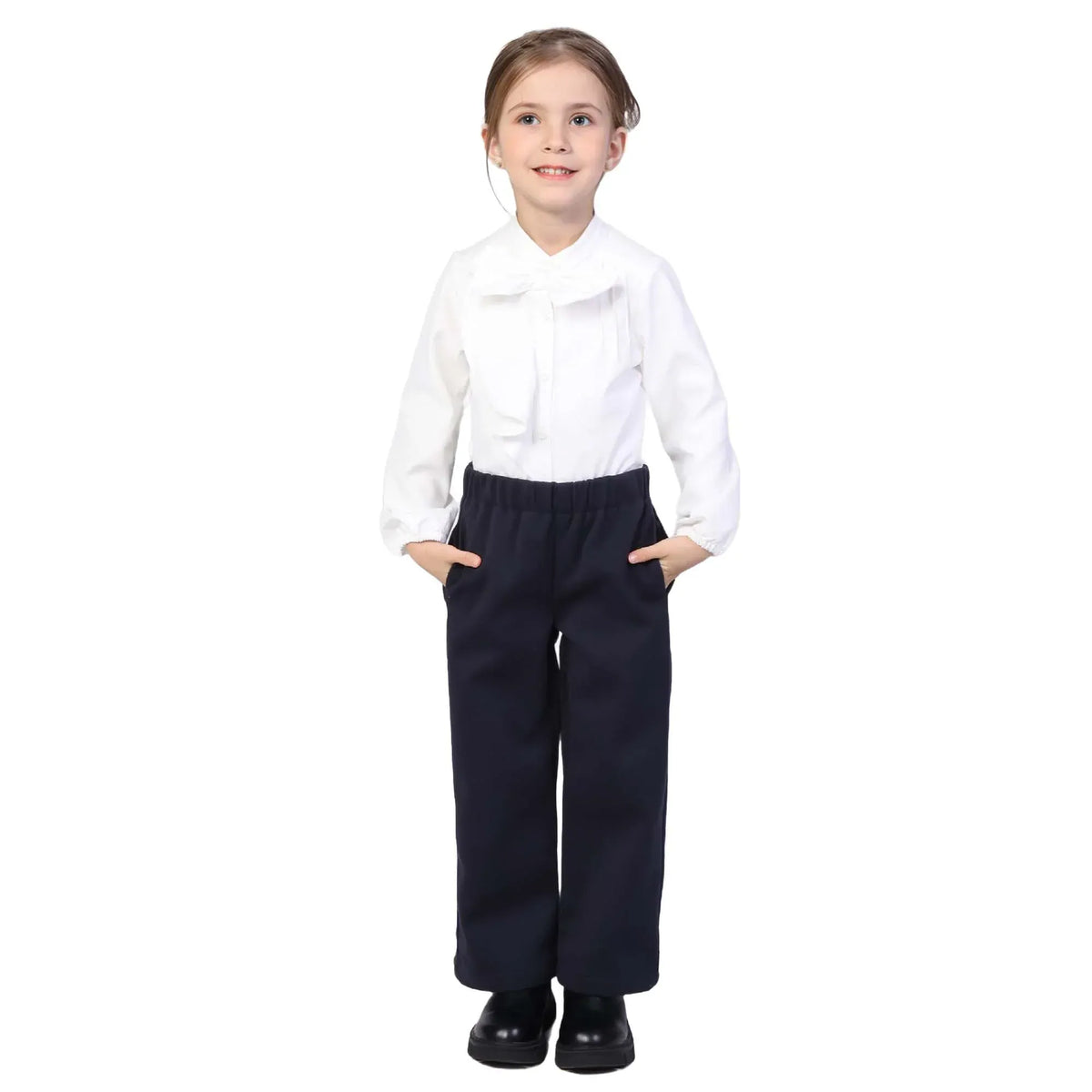 Plain Classic Pants for Girls Image