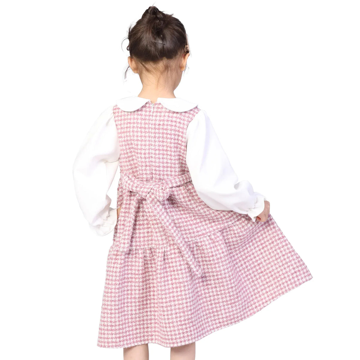 Checked Classic Dress for Girls Image