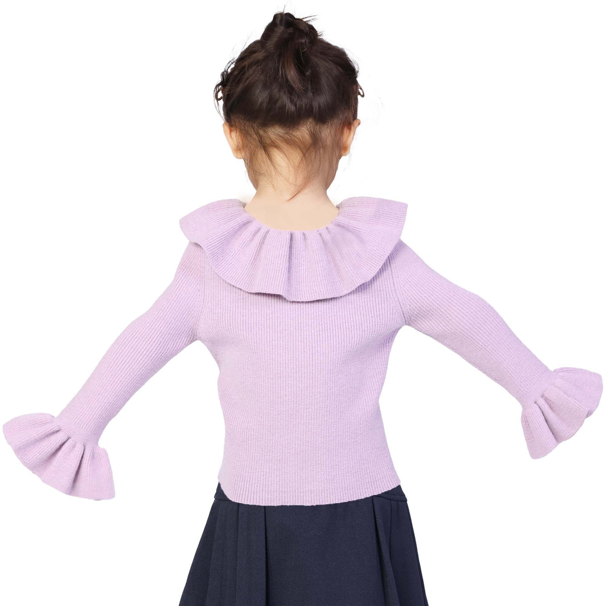 Plain Classic Sweater for Girls Image
