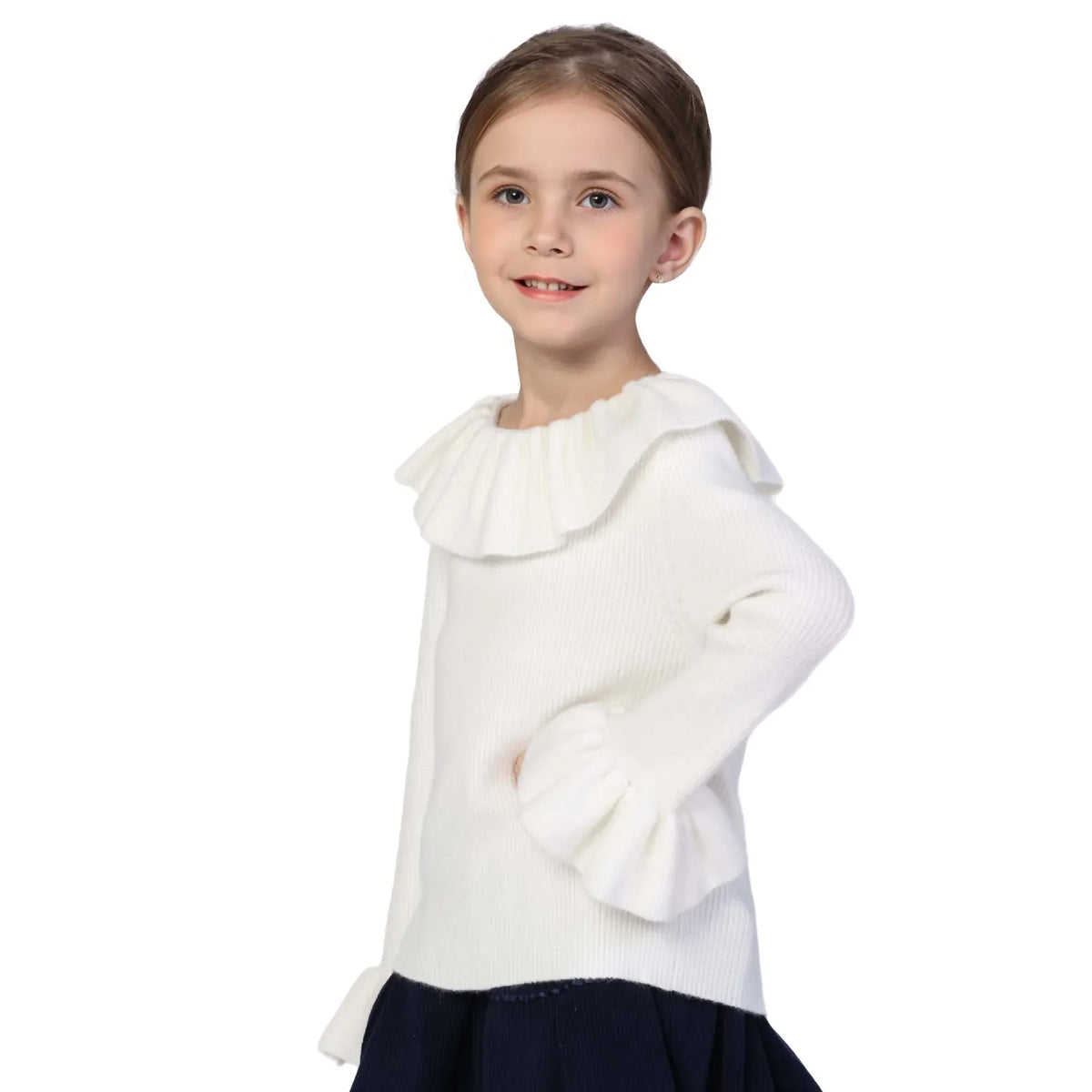 Plain Classic Sweater for Girls Image