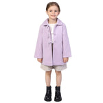 Purple Plain Classic Jacket for Girls Image