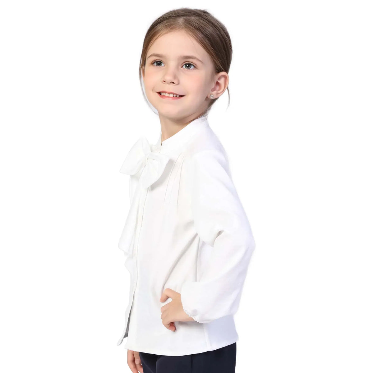 Plain Classic Shirt for Girls Image