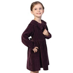 Solid Classic Dress for Girls Image