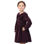 Solid Classic Dress for Girls Image