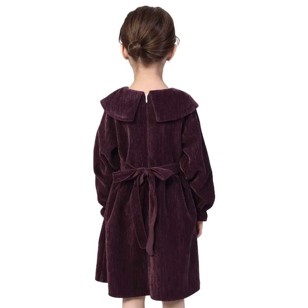 Solid Classic Dress for Girls Image