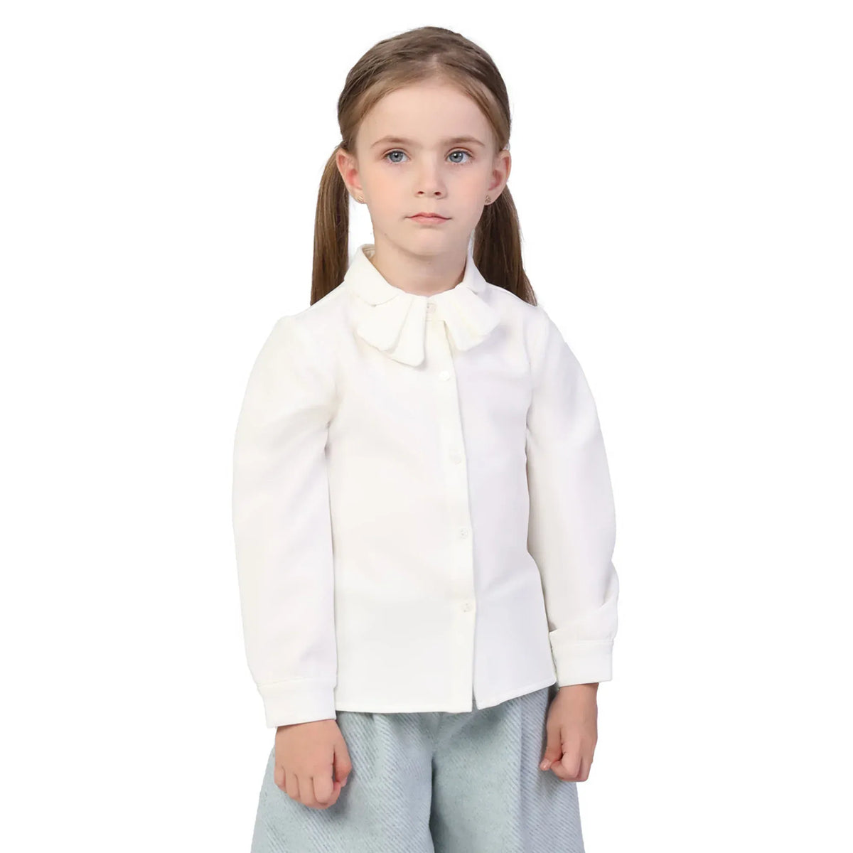 Plain Classic Shirt for Girls Image
