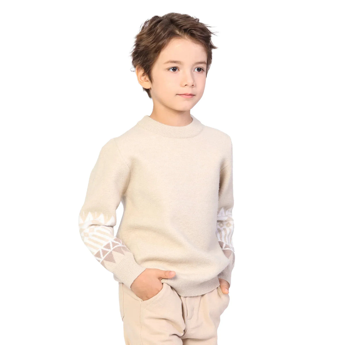 Jacquard Classic Pullover for Boys Image