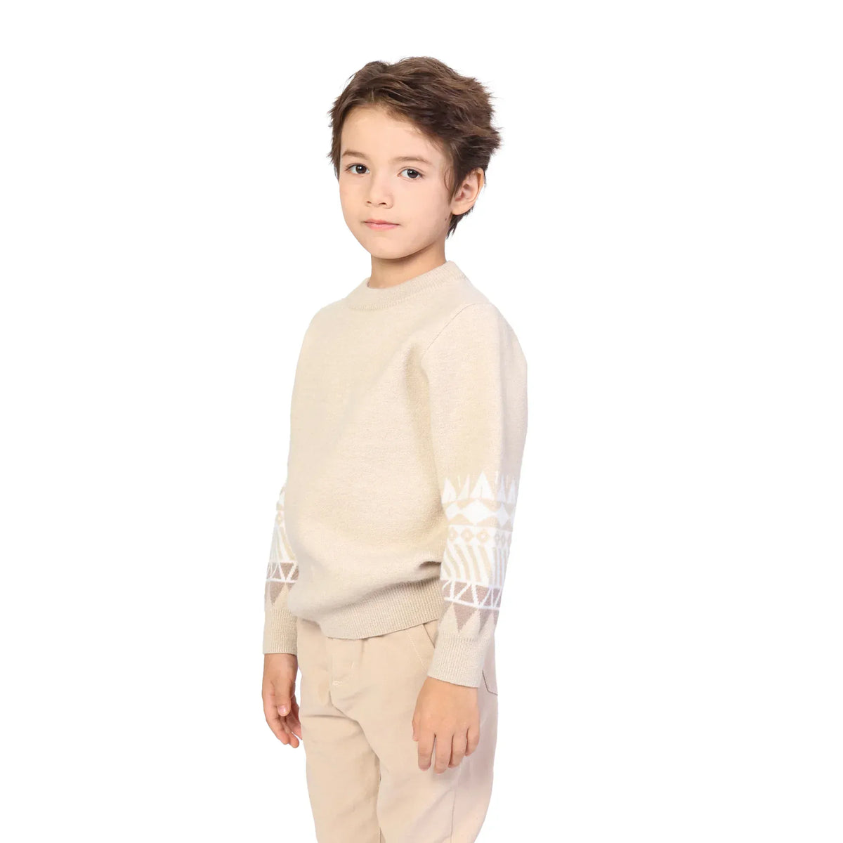 Jacquard Classic Pullover for Boys Image