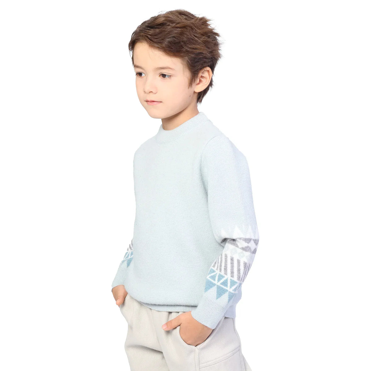 Jacquard Classic Pullover for Boys Image