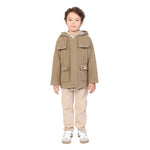 Dark Khaki Badge Classic Jacket for Boys Image