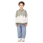 Light Jeans Blue Washed Jeans Classic Pants for Boys Image