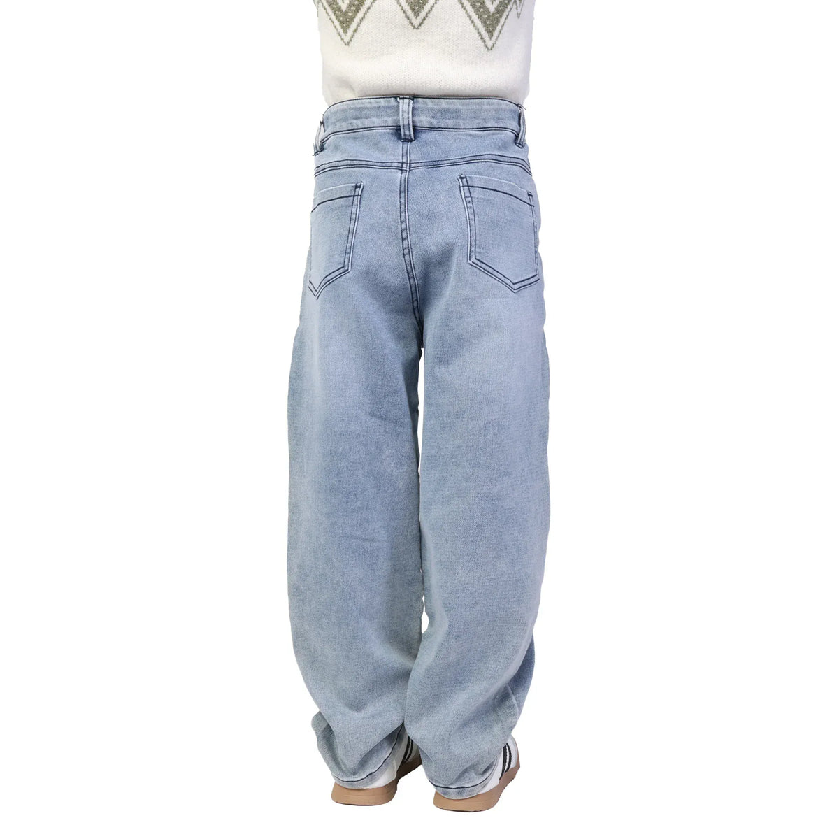 Washed Jeans Classic Pants for Boys Image