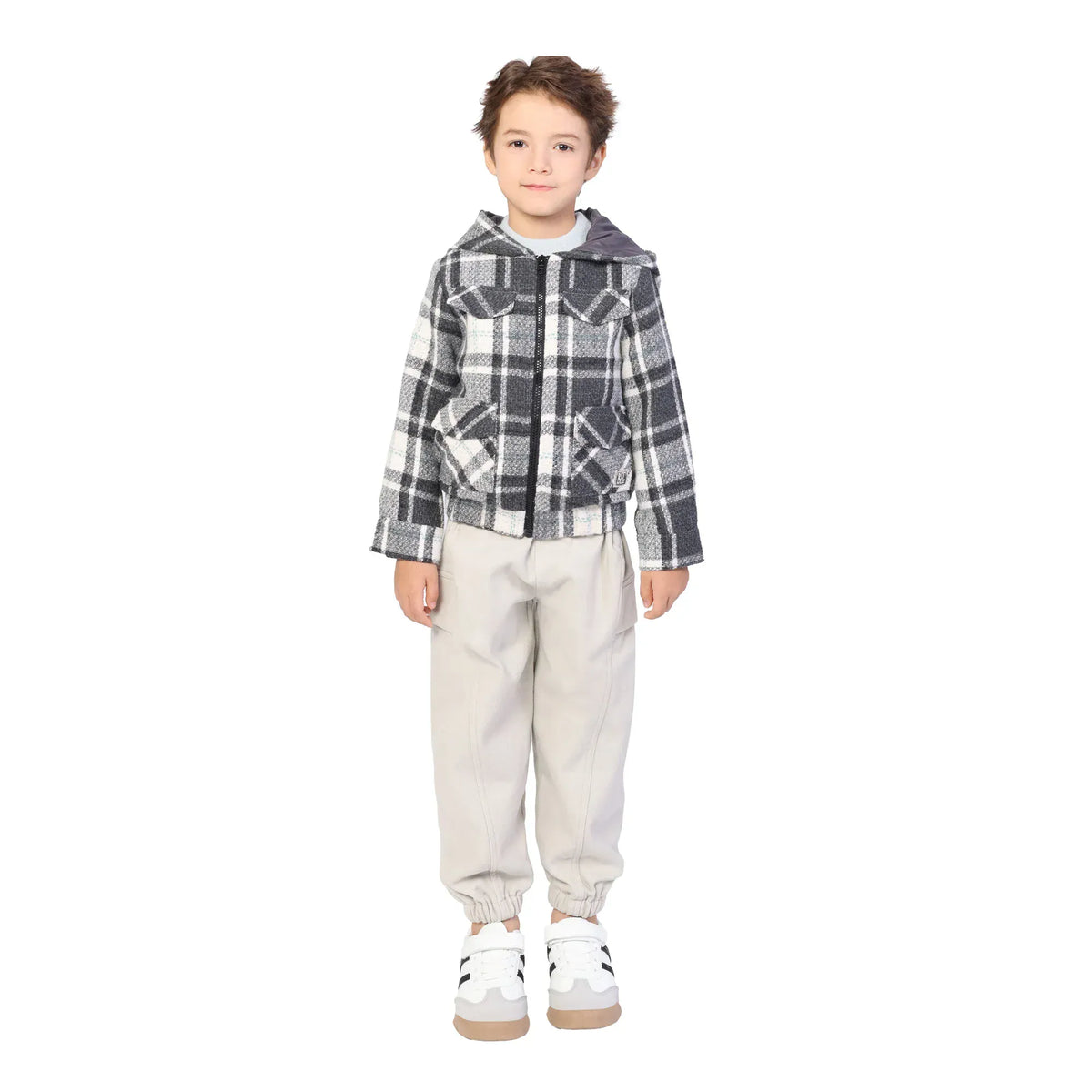 Checked Classic Jacket for Boys Image