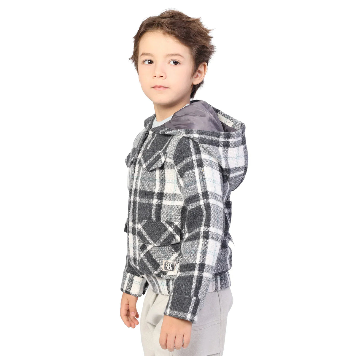 Checked Classic Jacket for Boys Image
