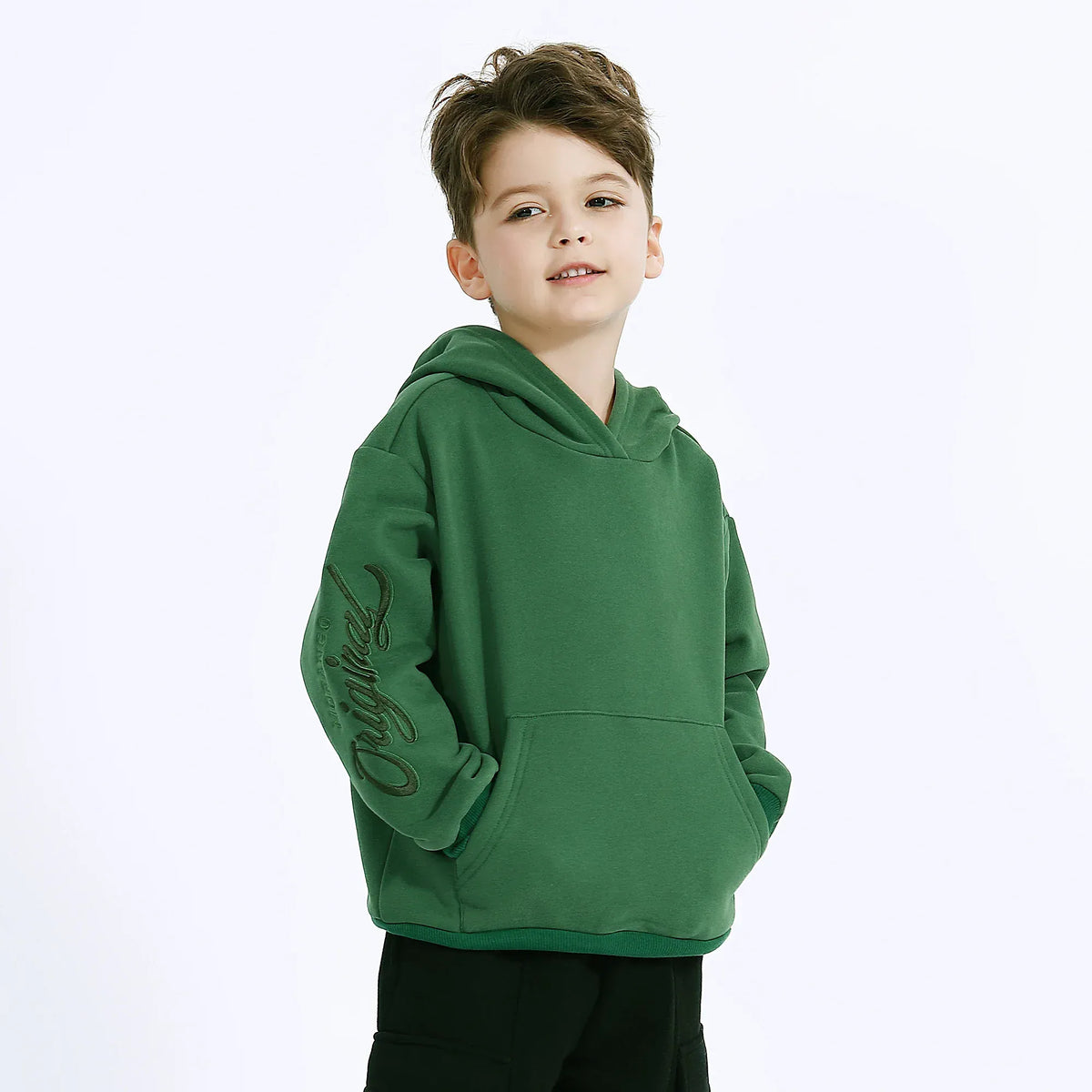 Casual Embroidery Hoodie for Boys Image