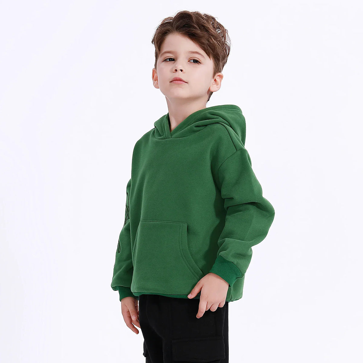 Casual Embroidery Hoodie for Boys Image