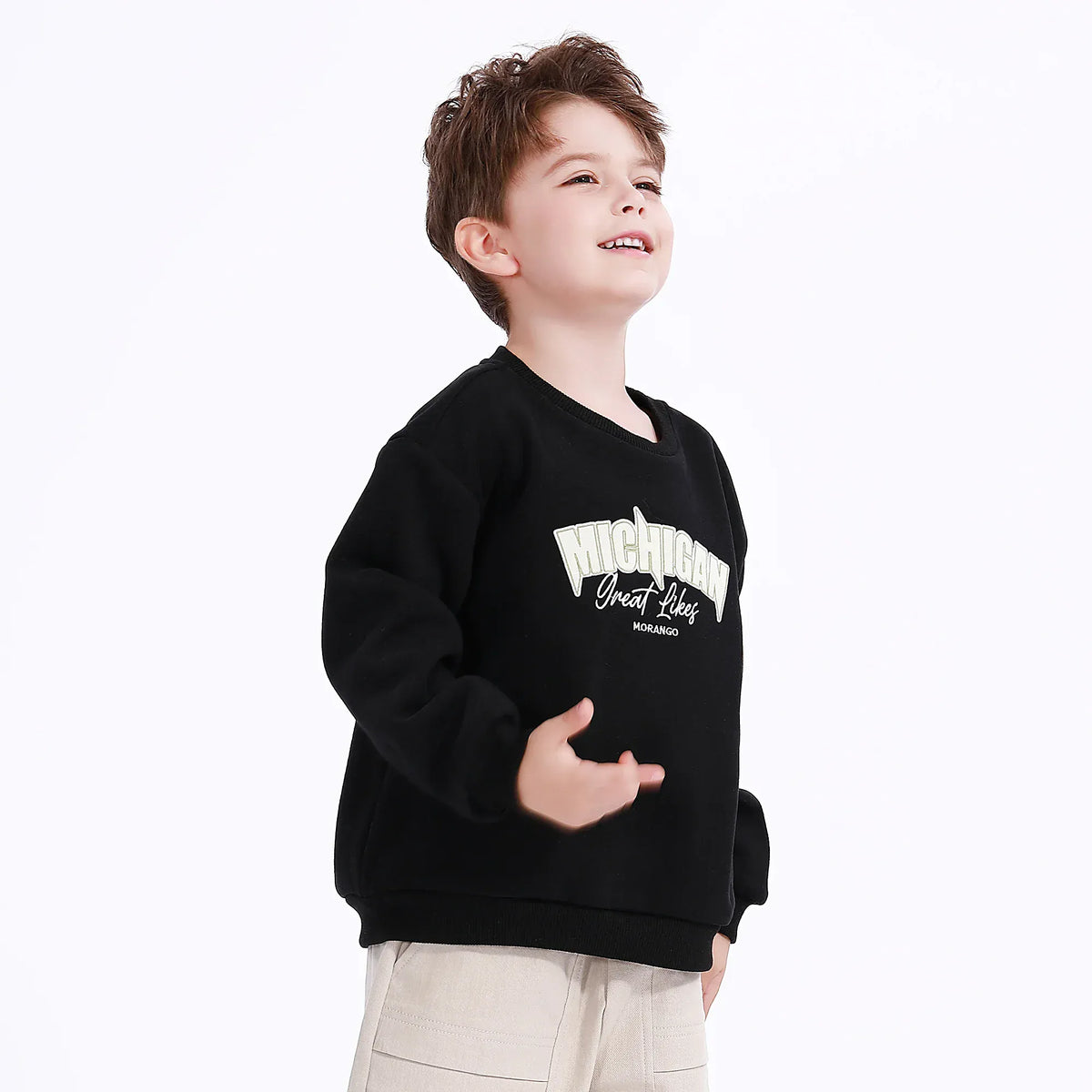 Casual Embroidery Sweatshirt for Boys Image