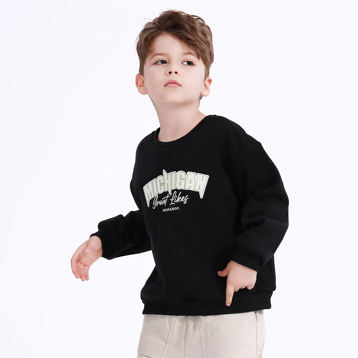 Casual Embroidery Sweatshirt for Boys Image